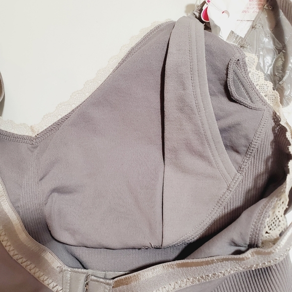 YATEMAO gray padded Bra new with tags size L - Picture 8 of 12